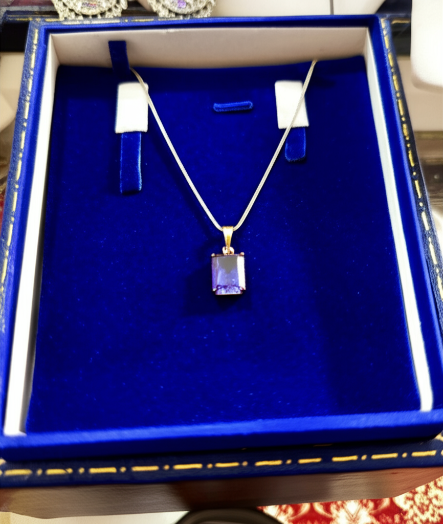 88.Elegant white Gold Plated Pendant Set with American Diamonds & White Glass Stones – Premium Party & Wedding Jewelry